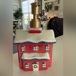 Threshold Red Santa's House Soap Pump